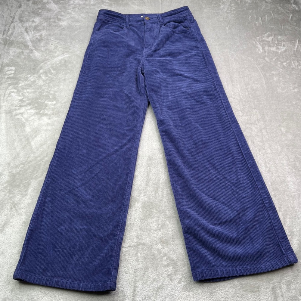 Billabong Wide Leg Corduroy Jeans Women 27 Purple Stretch High Rise Skate Grunge